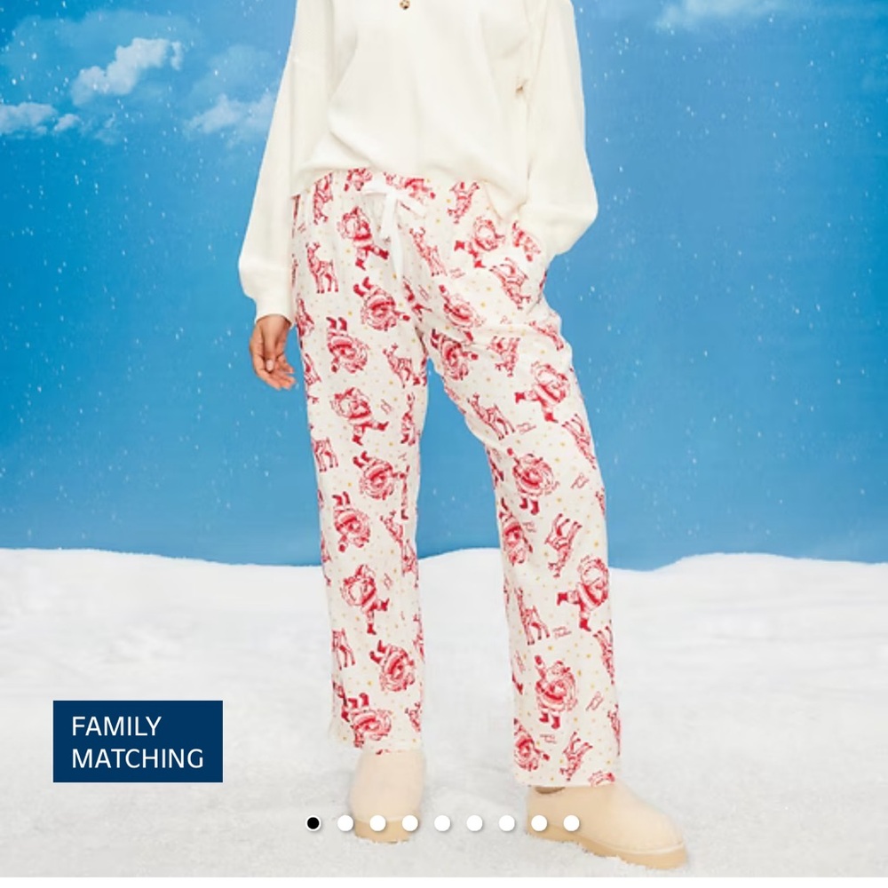 Old navy Christmas flannel pajamas